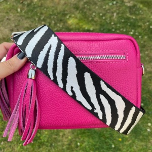 SILVER HARDWARE Bag Strap - Zebra